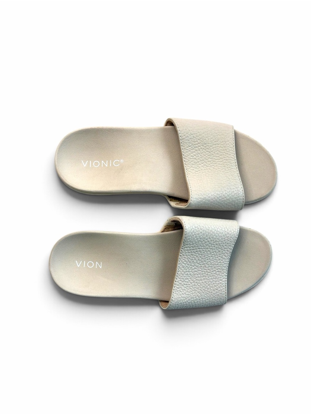 Val Vionic Slides in Cream Size 8 Women’s